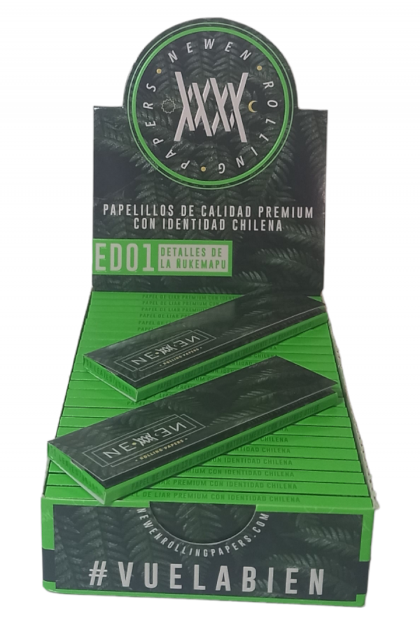 Display NRP helechos ancestrales Modelo_01 Detalles de la ñuke mapu – Newen rolling papers